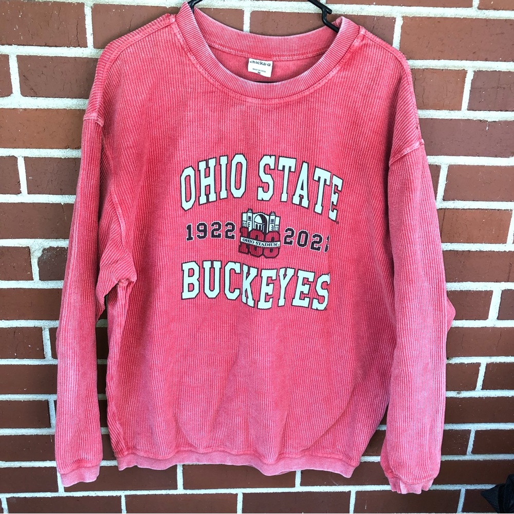 Ohio State Chicka-D corduroy sweater